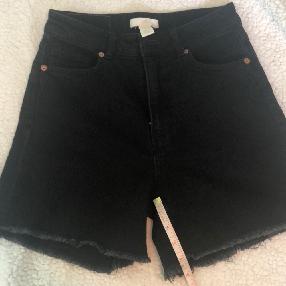Black Jean shorts